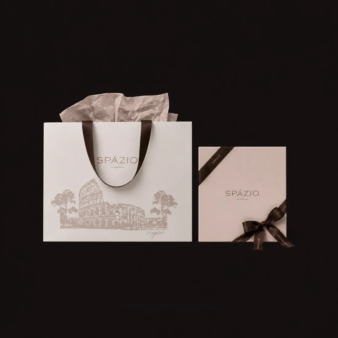 The Spazio box and bag.